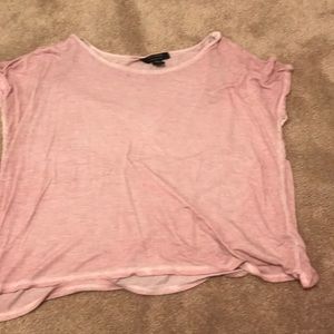 A washed out purple shirt